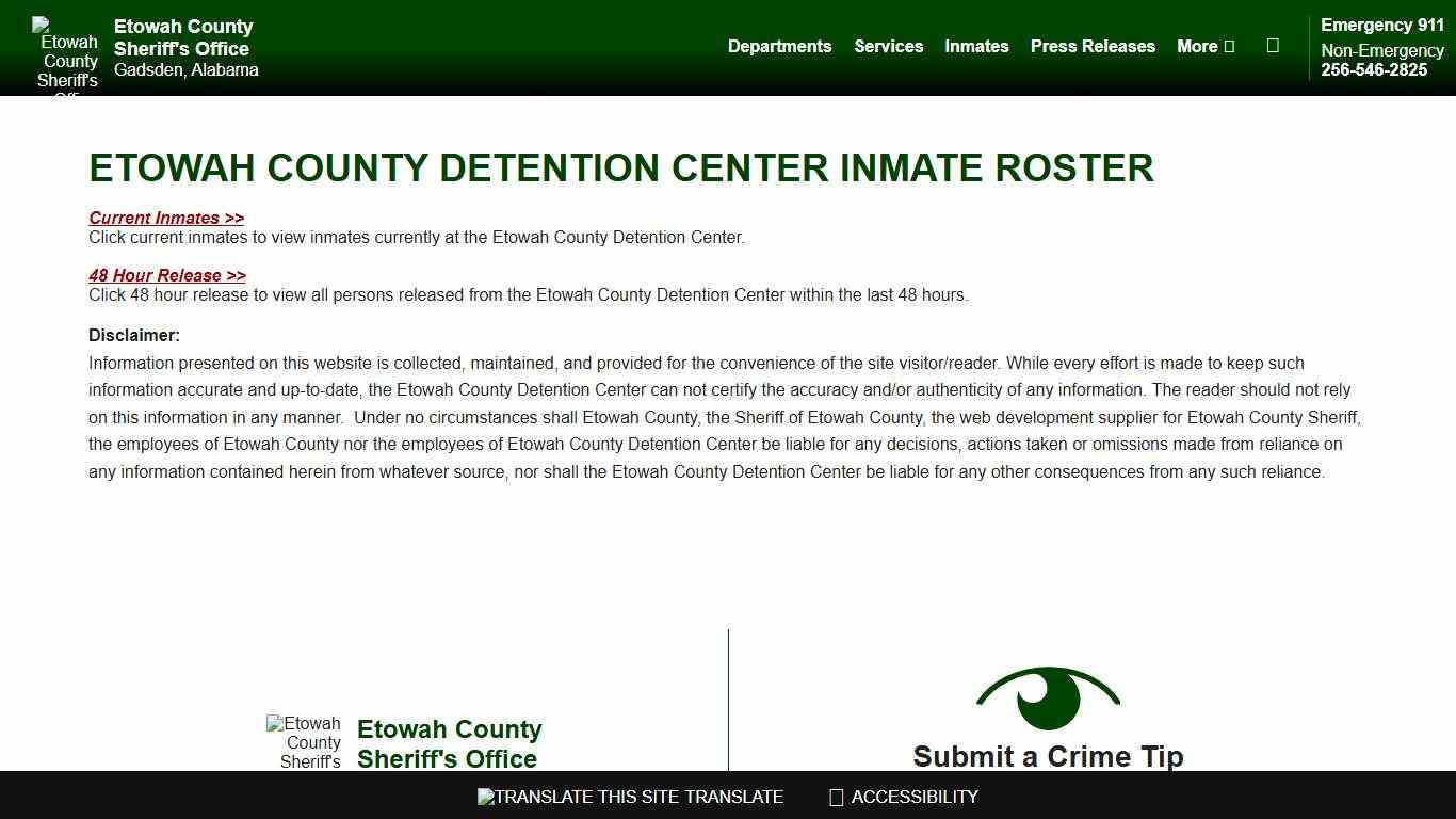 Roster Choose - Etowah County Sheriff's Office